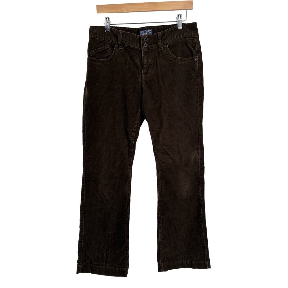 Vintage Polo Jeans Co Ralph Lauren Corduroy Brown Bootcut‎ Pants Size 8 X 30